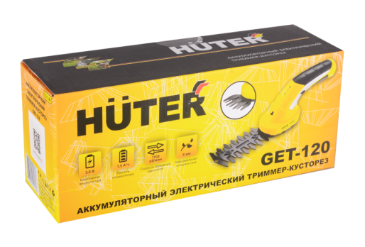 Аккумуляторный электрический триммер-кусторез Huter GET-120