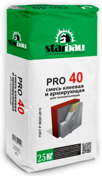 Starbau PRO 40 Смесь армирующая клеевая 25 кг