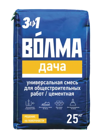 Смесь универсальная цементная для общестроительных работ Волма - Дача 25кг