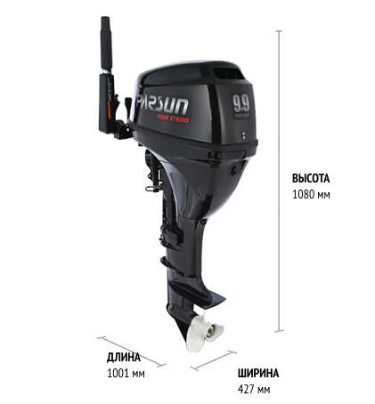 PARSUN F9.9BMS с выпрямителем