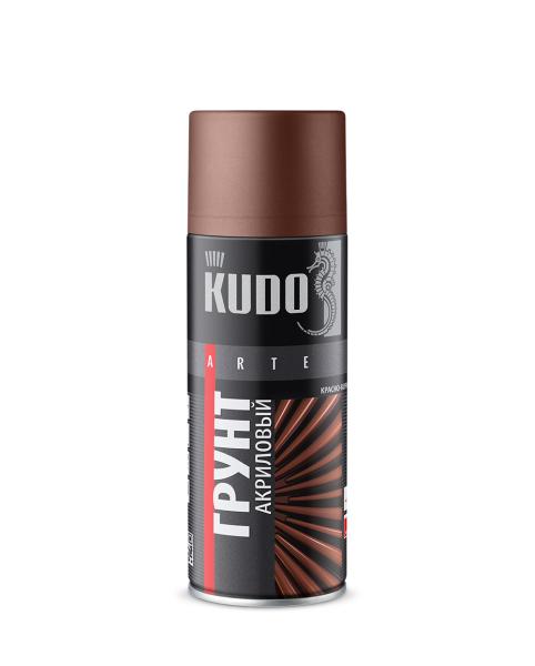 Грунт-аэрозоль акриловый Kudo KU-2102 красно-коричневый 520 мл