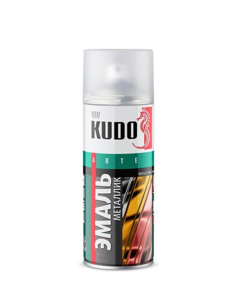 Эмаль универсальная металлик REFLECTIVE FINISH Kudo 520 мл