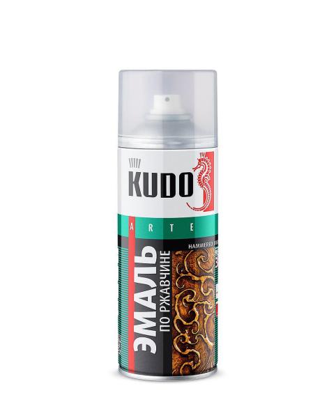 Эмаль по ржавчине молотковая Kudo 520 мл