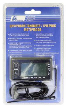 Тахометр.счетчик моточасов, 4 цвета подсветки, 12 полюсов