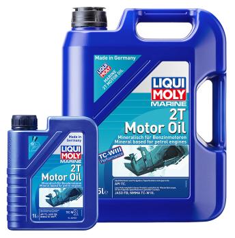 Минеральное моторое масло "Liqui Moly Marine 2T" для 2-х тактных моторов 1 л