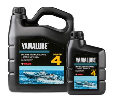 Минеральное масло Yamalube 4, SAE 10W-40 , для 4Т ПЛМ, 1 л
