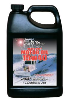 Минеральное моторное масло Pro Star Super Premium Heavy Duty 15W40 для четырехтактных стационарных судовых двигателей, 1 галлон (3,78л)