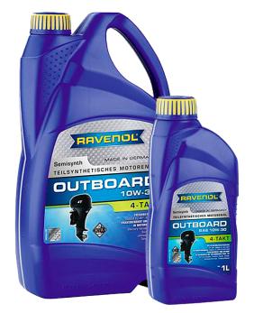 Полусинтетическое моторное масло "Ravenol 10W-30" для четырехтактных ПЛМ, 1 л