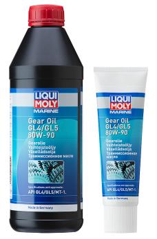 Минеральное трансмиссионное масло для водной техники LIQUI MOLY Marine Gear Oil 80W-90, 1 л