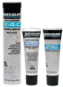 Пластичная смазка QUICKSILVER 2-4-С с тефлоном, 3 картриджа для мал. пистолета по 85 гр