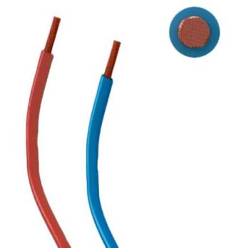 Провод гибкий монтажный TOPFLEX V-K, голубой, 1*2,5