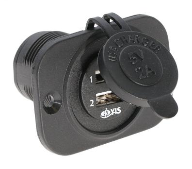 Гнездо питания с USB-разъемами