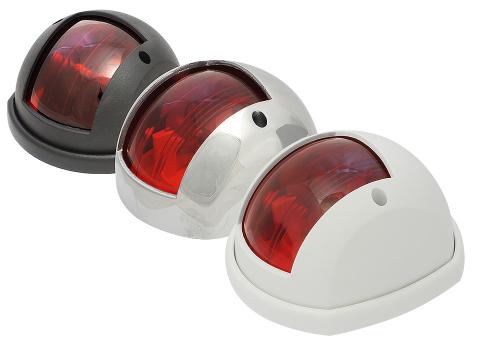 Бортовой огонь «Classic 12», красный, нерж. сталь, 100 мм