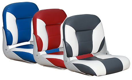 Сиденье типа «Sport low back», белое с синим