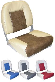 Сиденье «Premium low back», серое с синим
